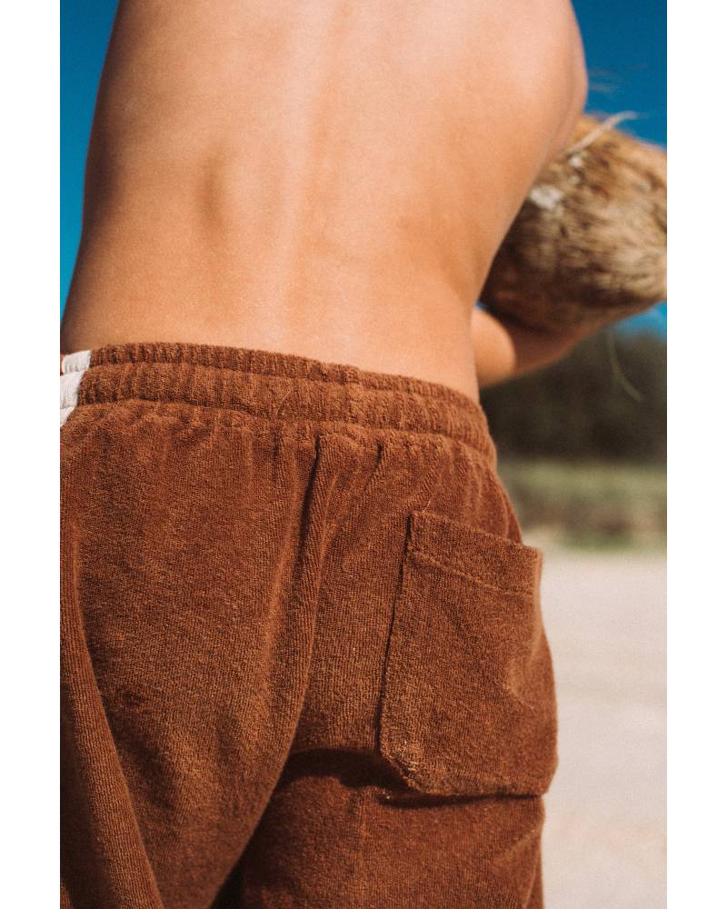 Mini Terry Pant in Brown - Atmosea