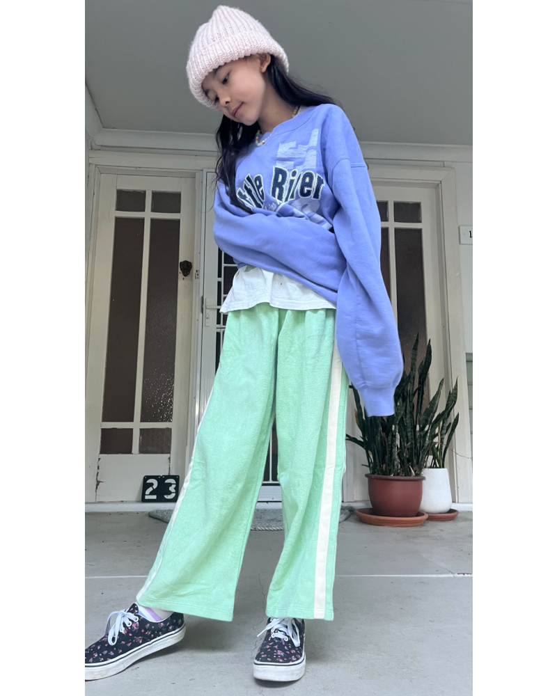 Mini Terry Pant in Mint - Atmosea