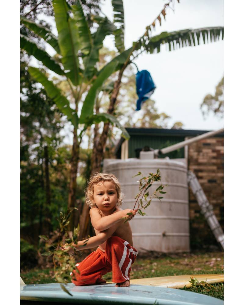 Mini Terry Pant in Red - Atmosea