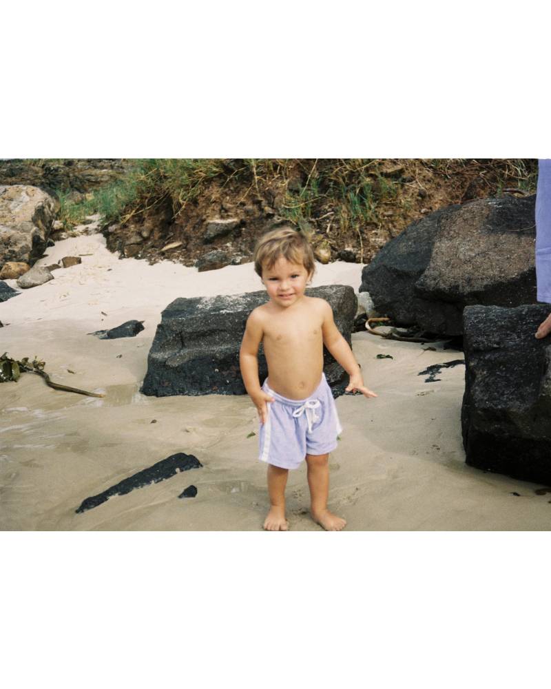 Mini Terry Towelling Shorts in Lavender - Atmosea