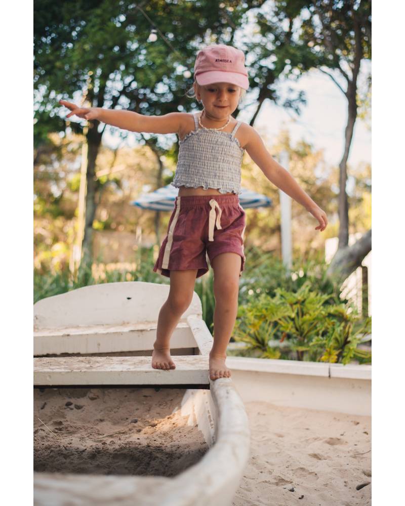 Child wearing shorts close-up