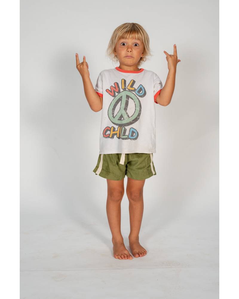 Child wearing shorts front