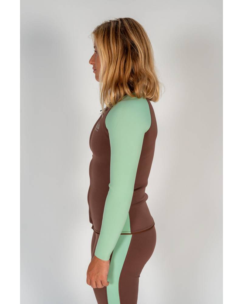 Mint Slice Front Zip Jacket - Atmosea