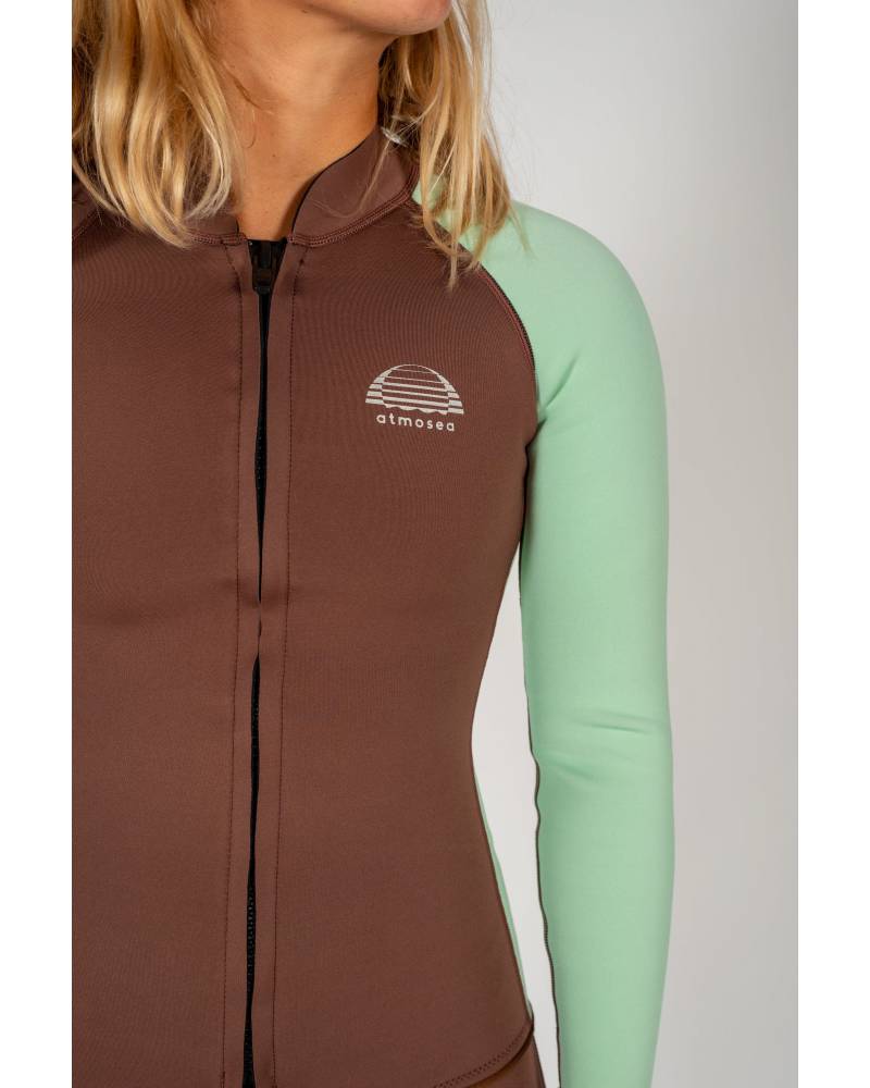 Mint Slice Front Zip Jacket - Atmosea