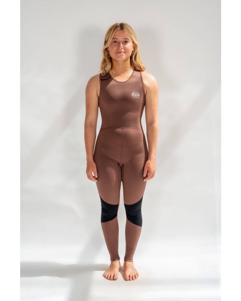 Mint Slice Long Jane Black Shoulder Closure - Atmosea