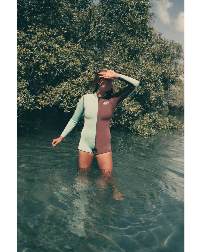 Mint Slice Spring Suit Front Zip - Atmosea