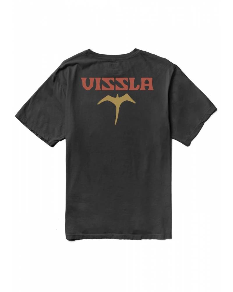Miyashiro I'iwi Bird Ss Organic Pkt Tee - Black