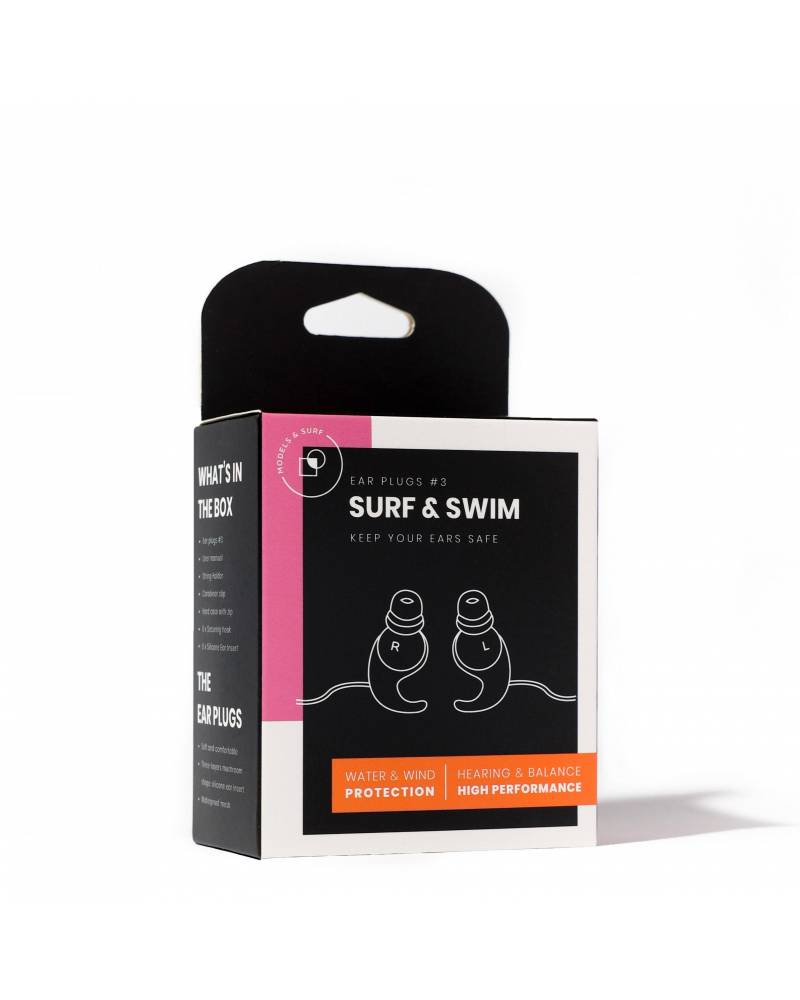 Models & Surf Surf Ear Plugs v3 packaging