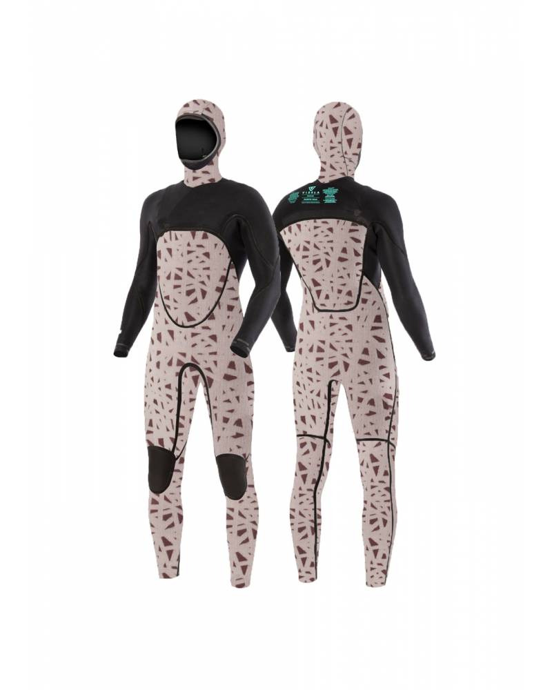 Vissla North Seas 5.5/4.5 Full Hooded Chest Zip - Black 2