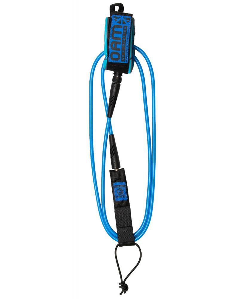6ft Comp Leash - Aqua Charcoal