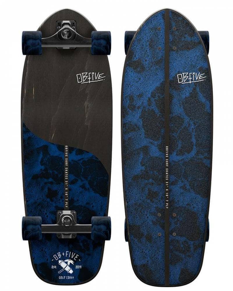 OB FIVE　Foam Ball サーフスケート 31㌅　ブルーカモ　美品！ Skateboard | OBfive Foam Ball Surf Skate 31in | Boardcave Australia