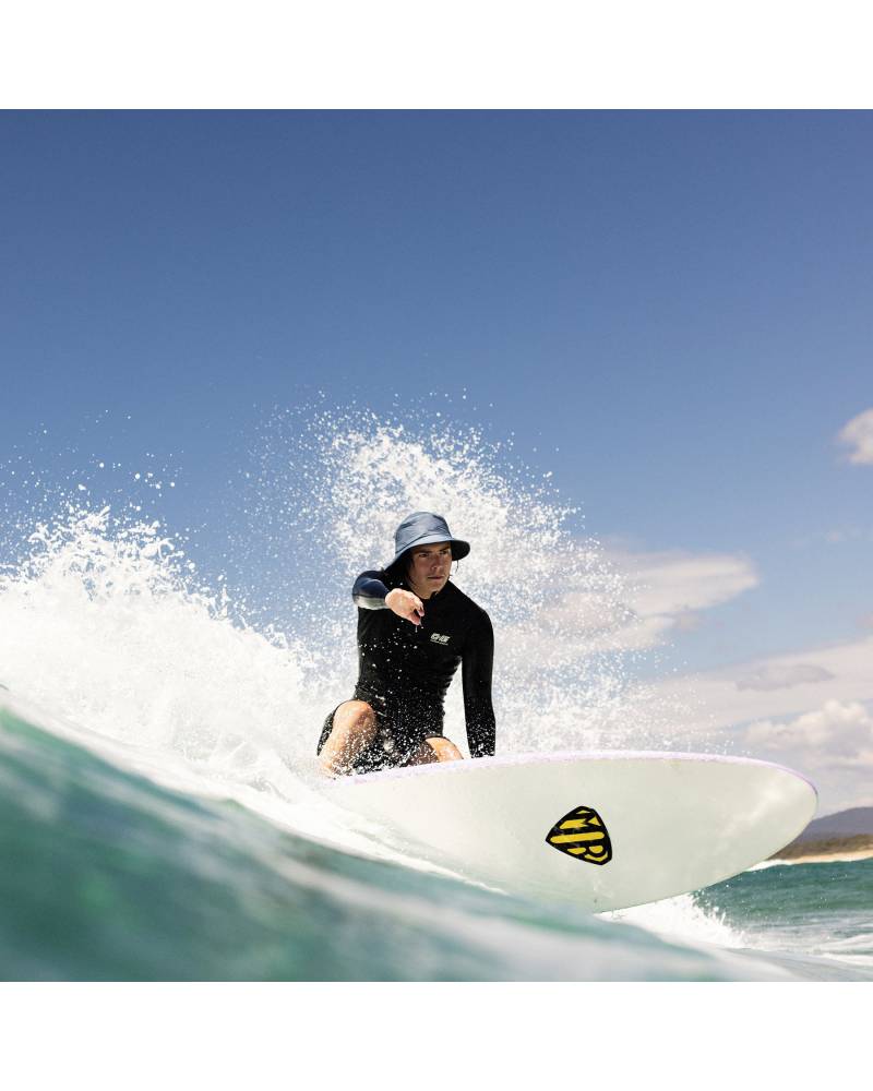 Ocean and Earth Bingin Soft Peak Surf Hat - White Marle