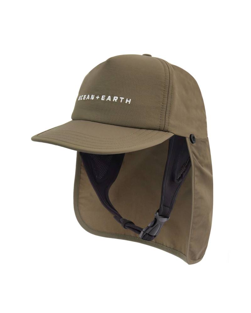 Ocean and Earth Bingin Strap Back Surf Cap - Olive