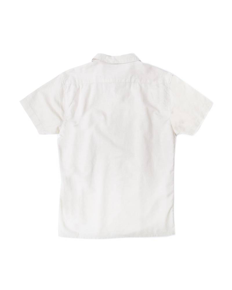 Ocean and Earth Linen SS Shirt - Off White - Back