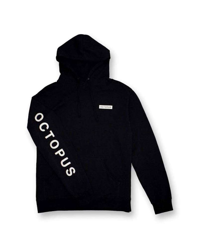 Octopus Massive Logo Hoodie - Black - front