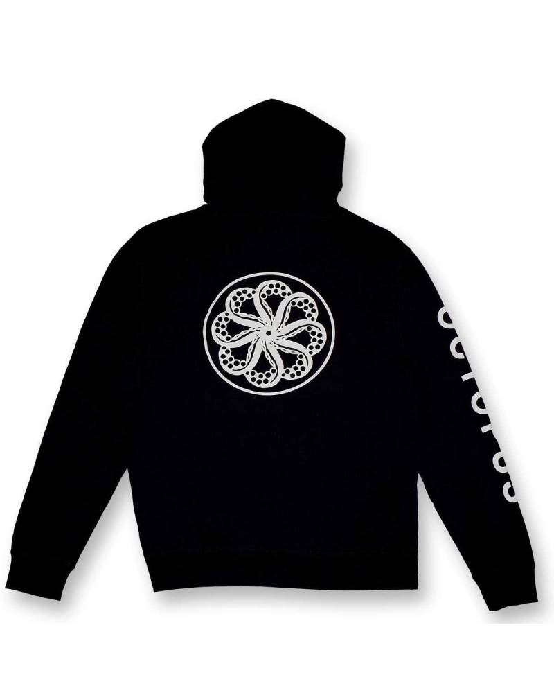 Octopus Massive Logo Hoodie - Black - back
