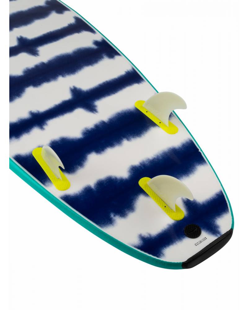 Catch Surf Odysea 6' 0 Log - Turquoise/Tie-Dye bottom with fins