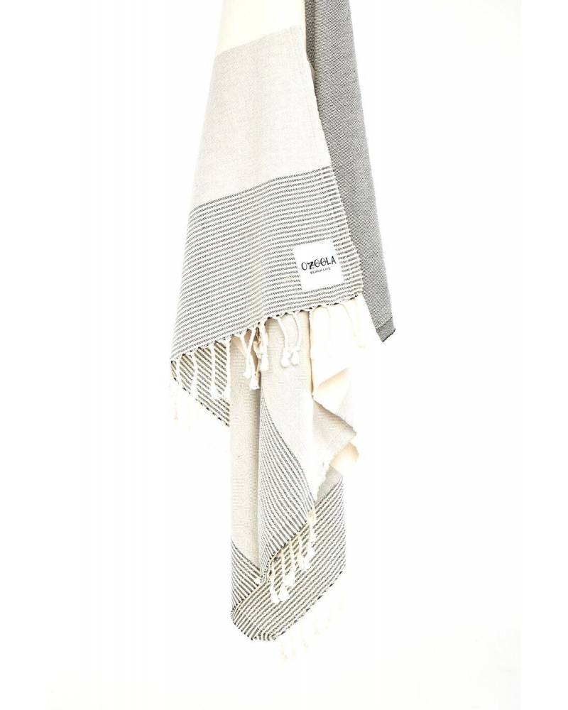 Johnny Turkish Towel - Natural Grey