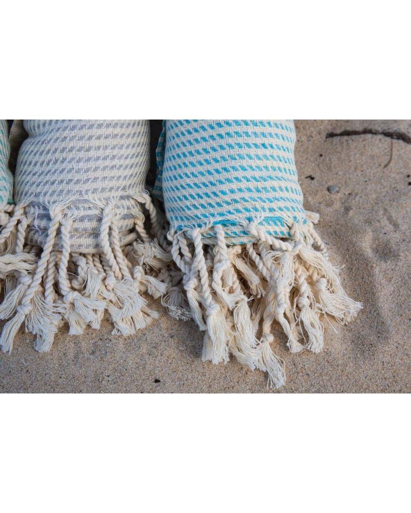 Original Turkish Towel colors on the sand