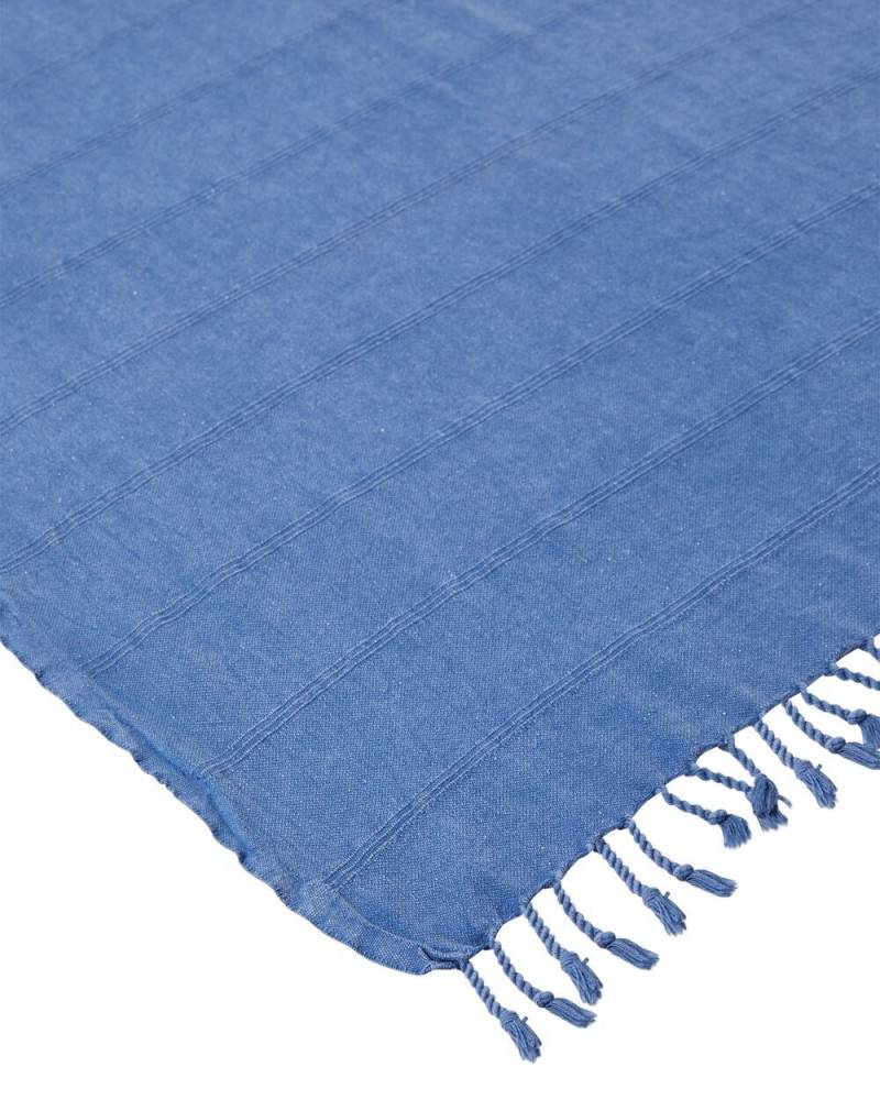 OZoola Stonewash Turkish Towel - Blue