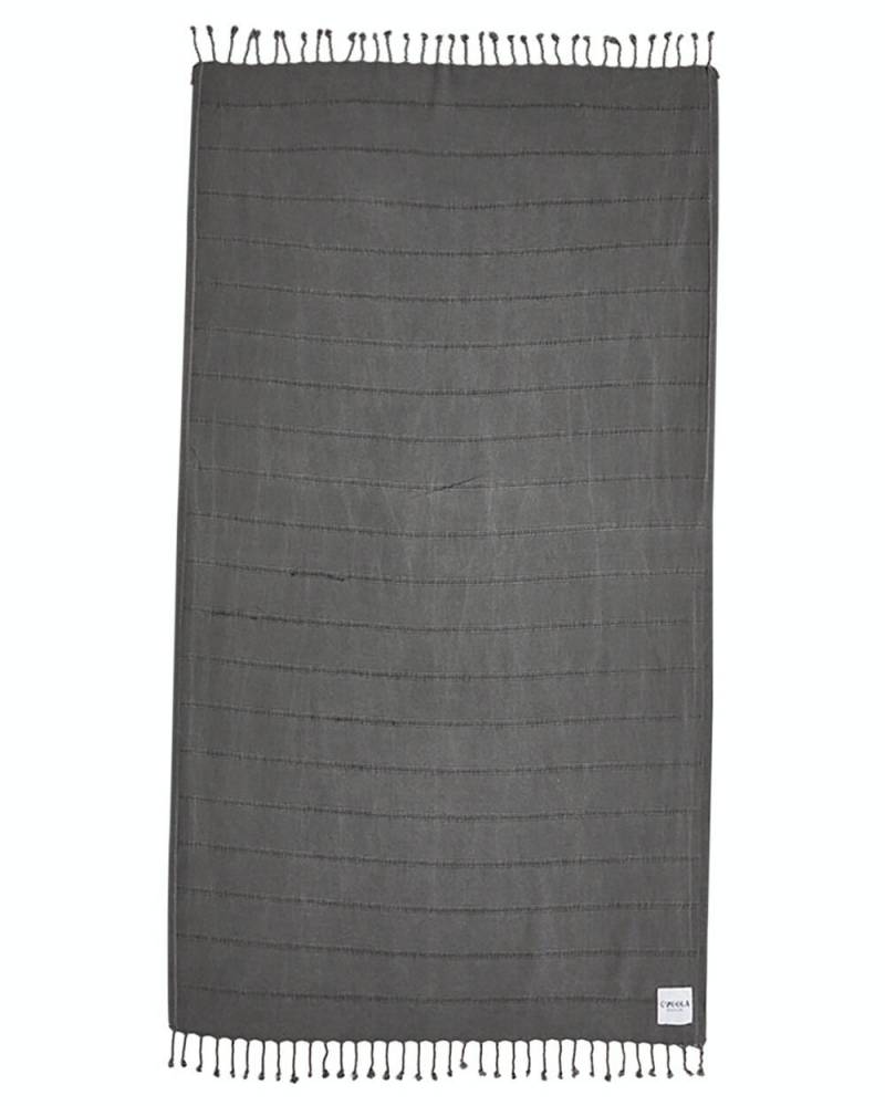 OZoola Stonewash Turkish Towel - Grey