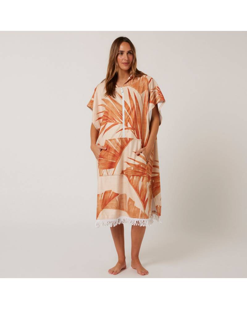 Palm Zip Hooded Poncho
