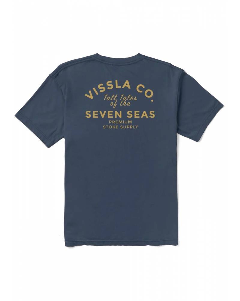 Premium Stoke Ss Organic Tee - Navy