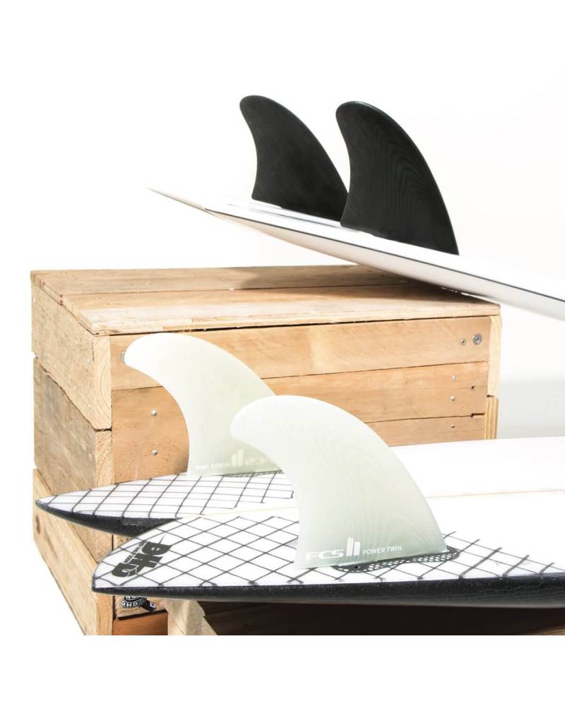 FCS II Power Twin PG Fins - Clear