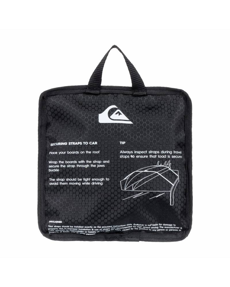 Quiksilver Tie Down Straps - Black pouch bag back