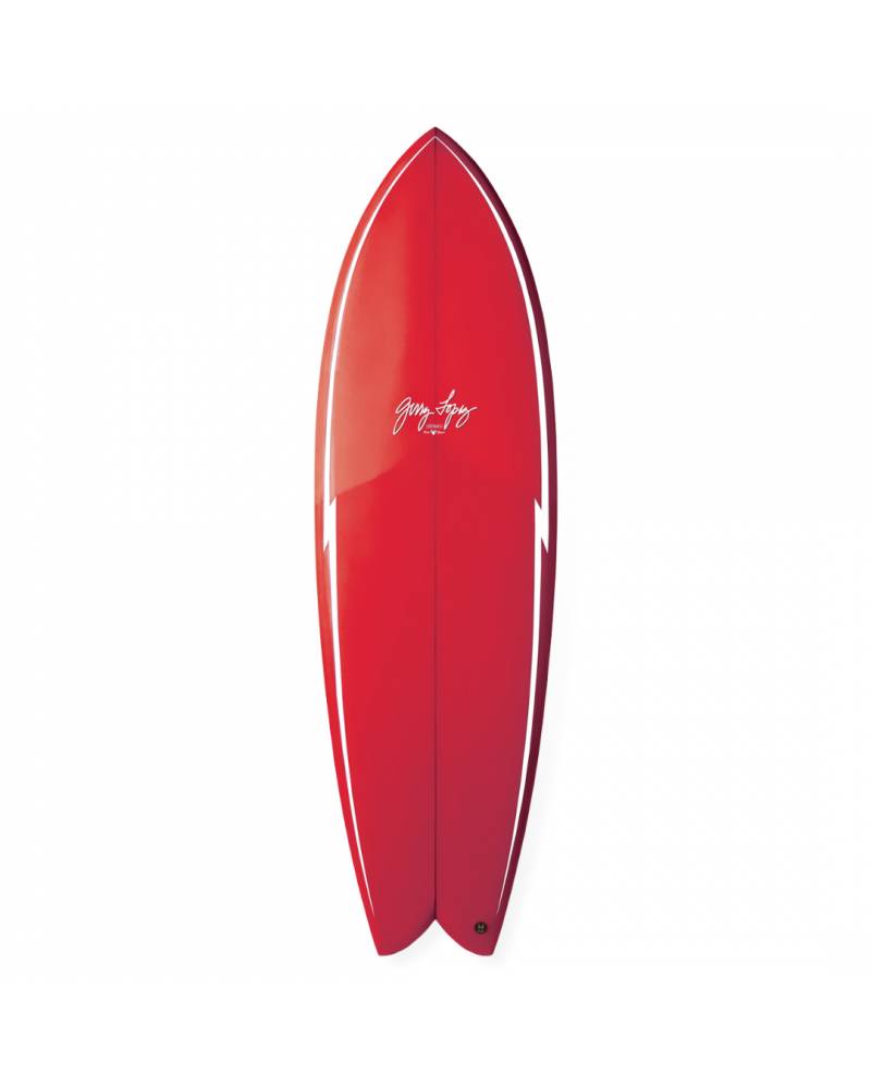 Gerry Lopez Something Fishy Surfboard - Red 6'0
