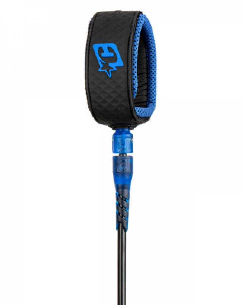 9ft Reliance Longboard Ankle Leash - Black Blue