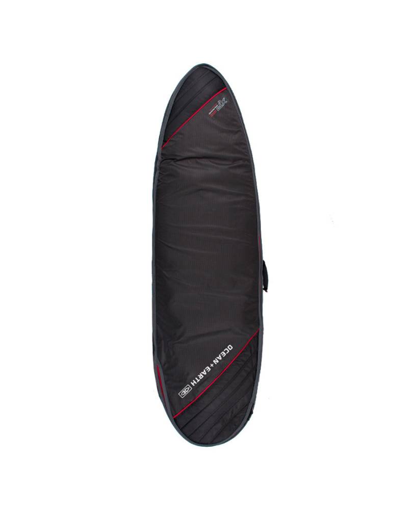 Double Compact Fish Cover - Black/Red