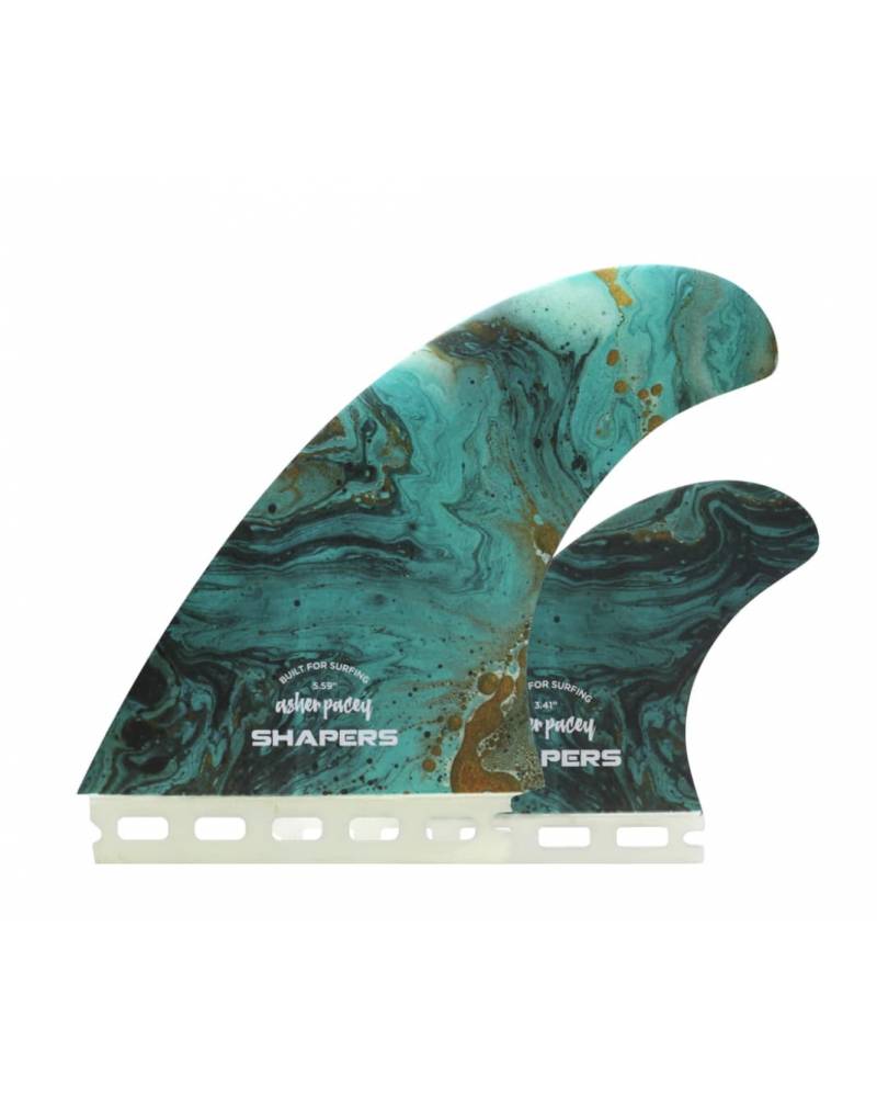 Shapers Asher Pacey 5.59" + Stabiliser Fin Set - Turquoise