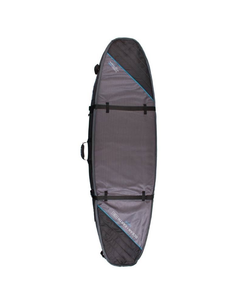 TRIPLE COFFIN SHORTBOARD COVER - BLACK/BLUE