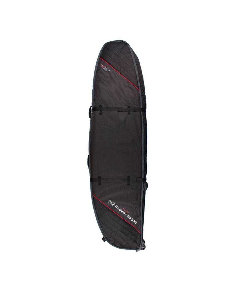 Triple Wheel Shortboard Cover - Black/Red