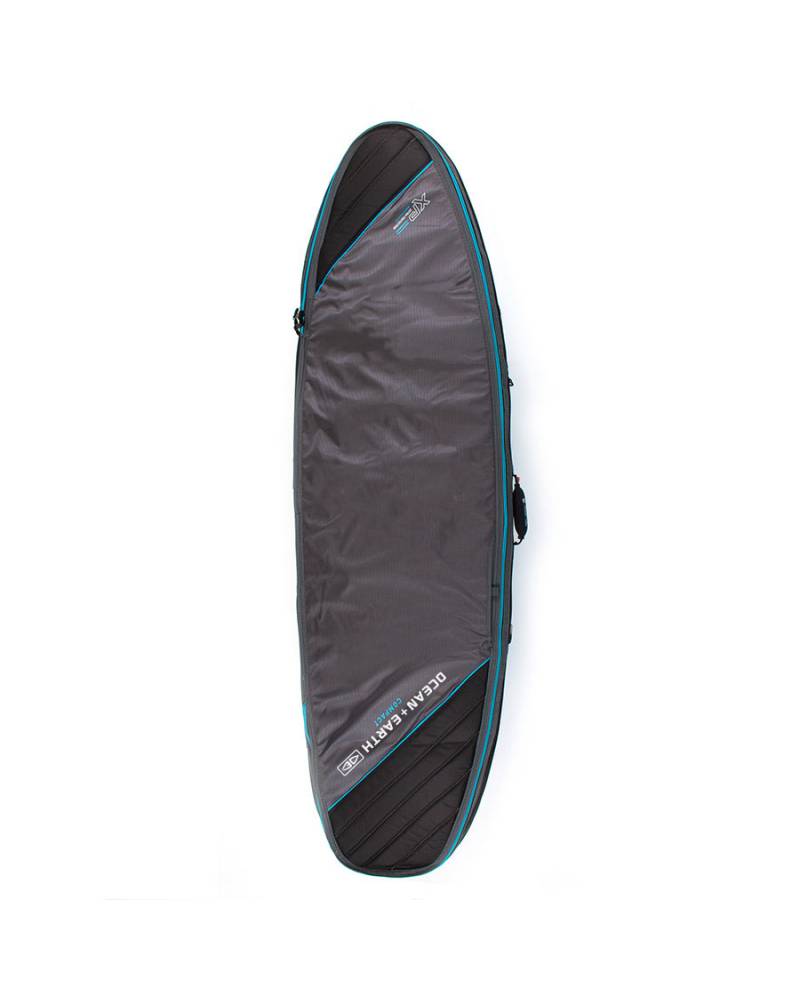Triple Compact Shortboard Cover - Black/Blue