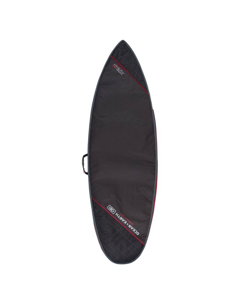 COMPACT DAY SHORTBOARD COVER - BLACK/RED