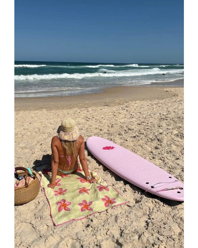 Summer vibes x Seaside Ave Limited Edition Mini Mal Softboard - Pink Blue