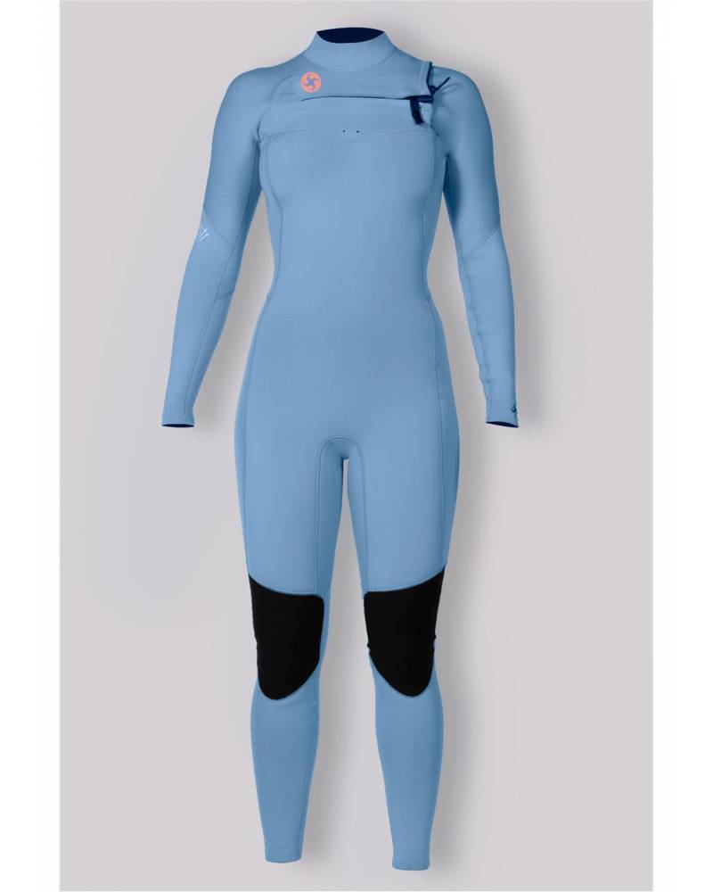 Sisstr 7 Seas 4/3 Chest Zip Full Wetsuit true blue front