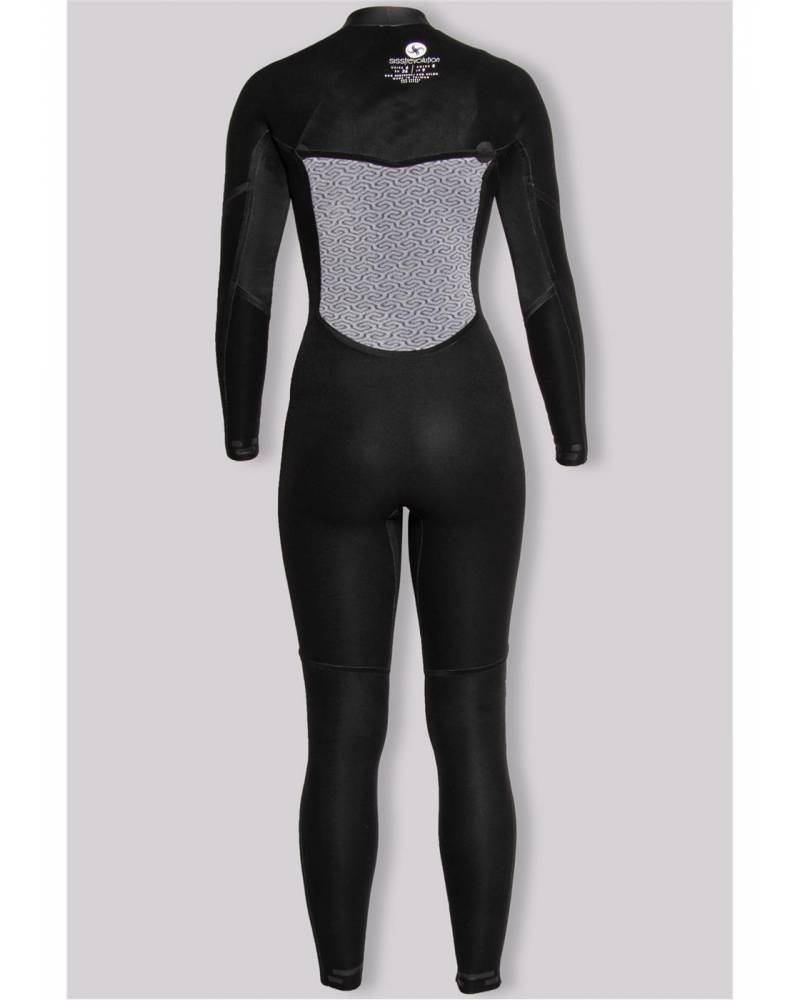 Sisstr 7 Seas 4/3 Chest Zip Full Wetsuit true blue  interior back