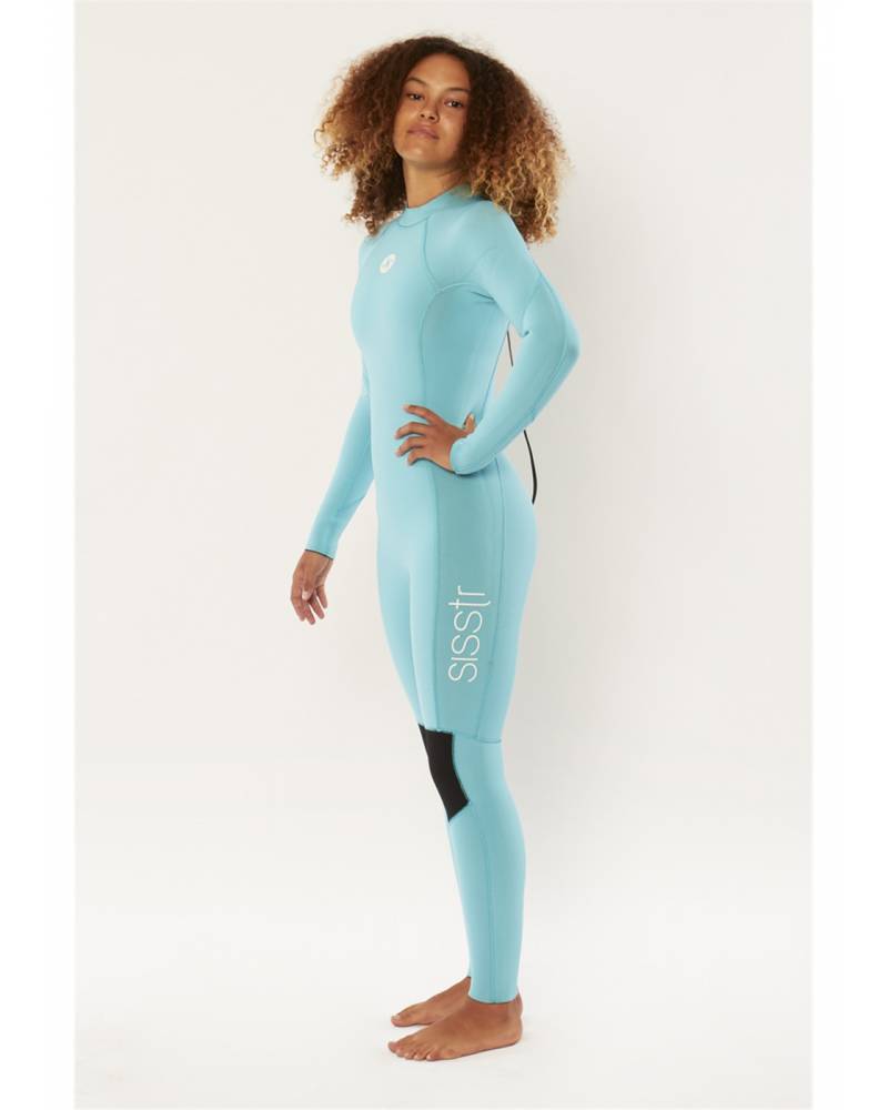 Sisstr Girl's 7 Seas 3/2 Back Zip Wetsuit - Blue side