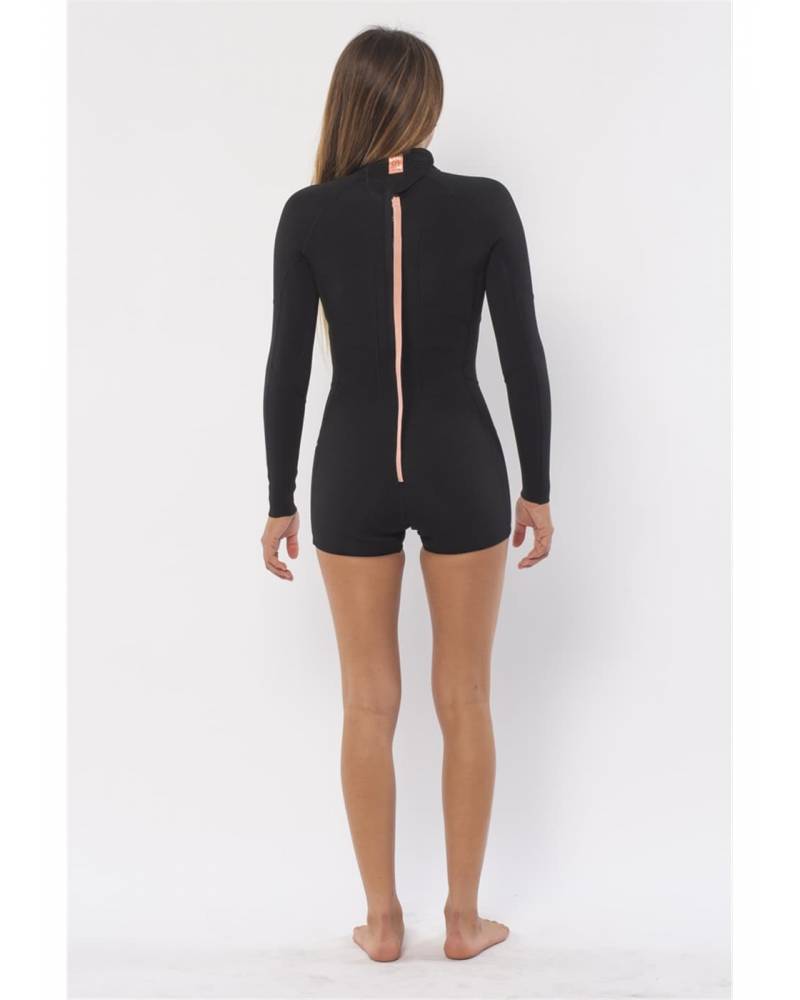 Sisstrevolution Summer Seas 2/2 Longsleeve Sprint Suit Wetsuit - Black back