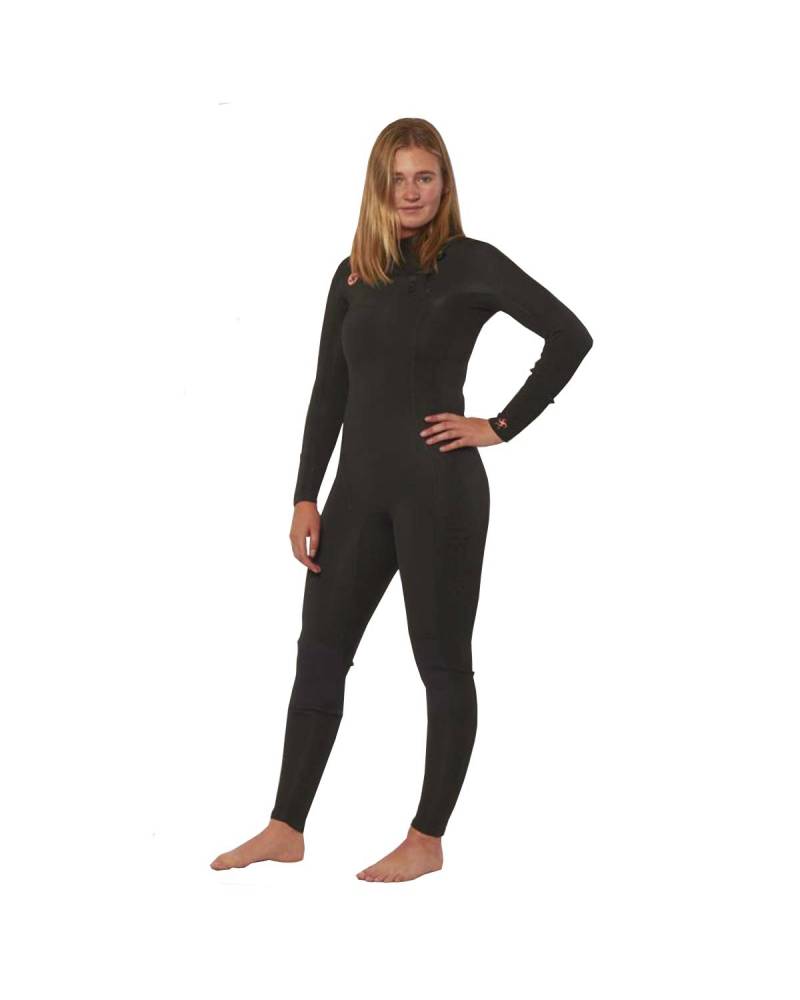 Sisstrevolution 7 Seas 4/3 Chest Zip Full - Solid Black