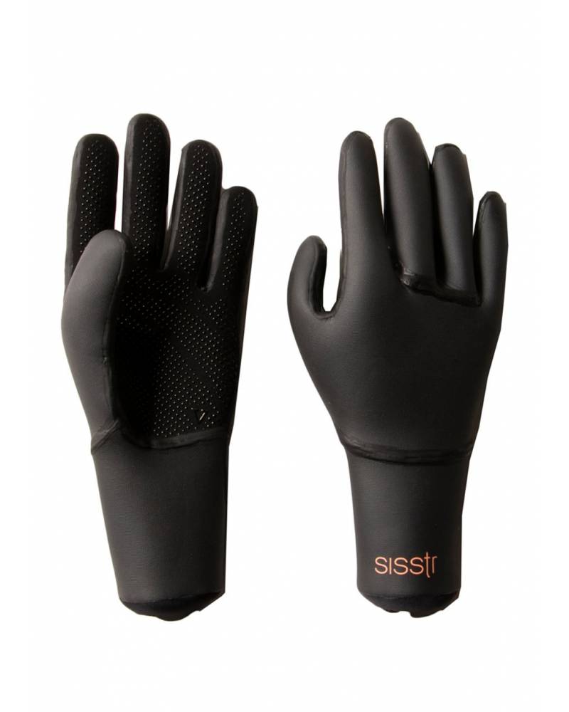 Sisstrevolution Girls Sisstr Surf Glove 3mm - Solid Black - Front