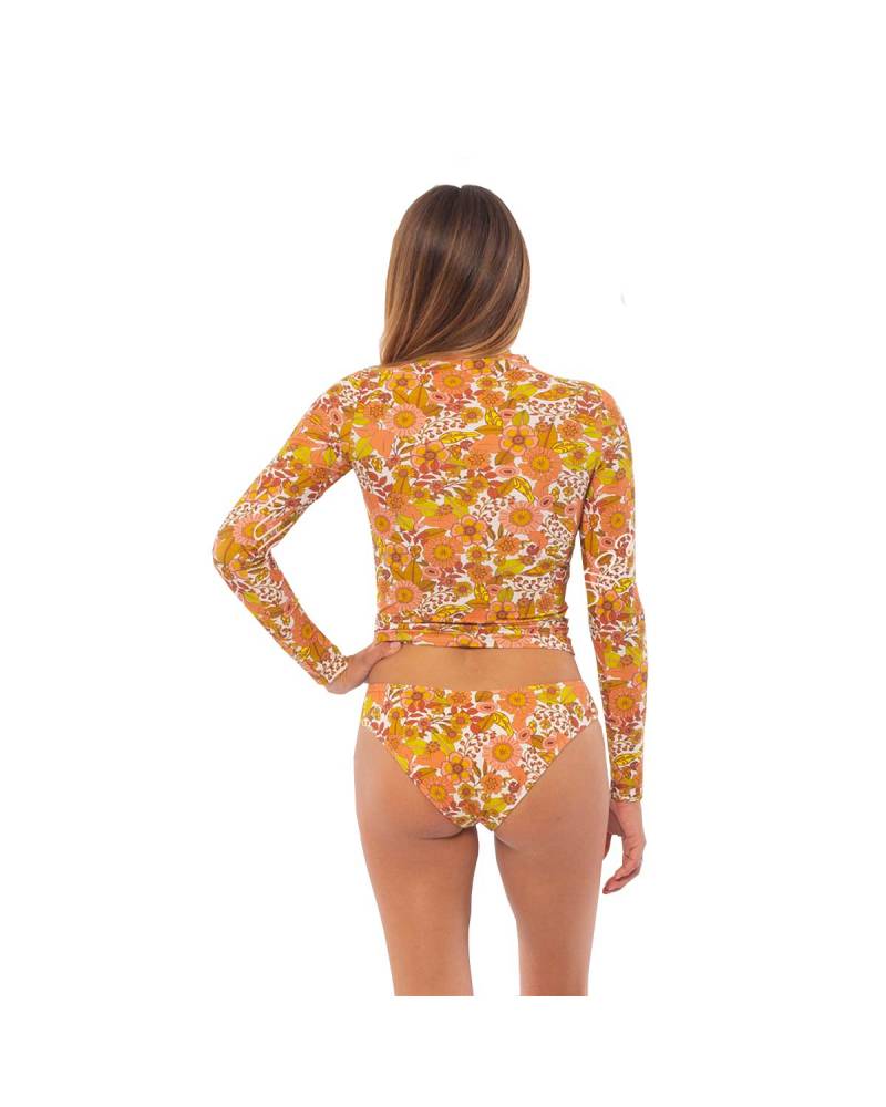 Sisstr Groovy City Rashguard - Sea Salt - back