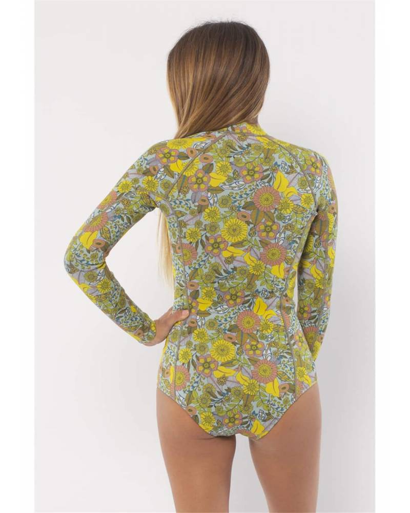 Sisstrevolution Summer Seas L/S Cheeky Spring Suit - Sea Foam - Back
