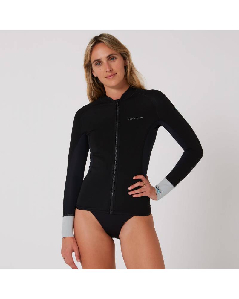 Ocean and Earth Ladies Long Sleeve Front Zip Paddle Vest 
