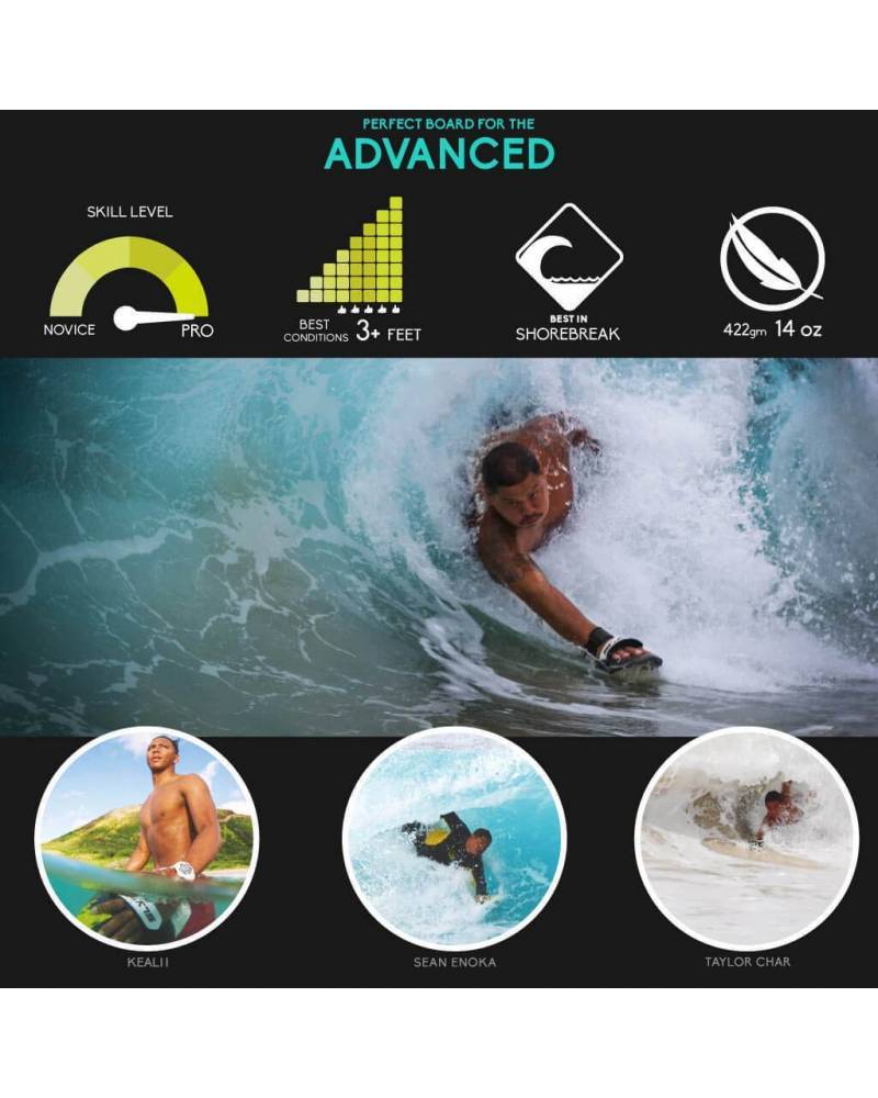 Slyde Hawaiian Bula Handboard - Tribal Nkozi features