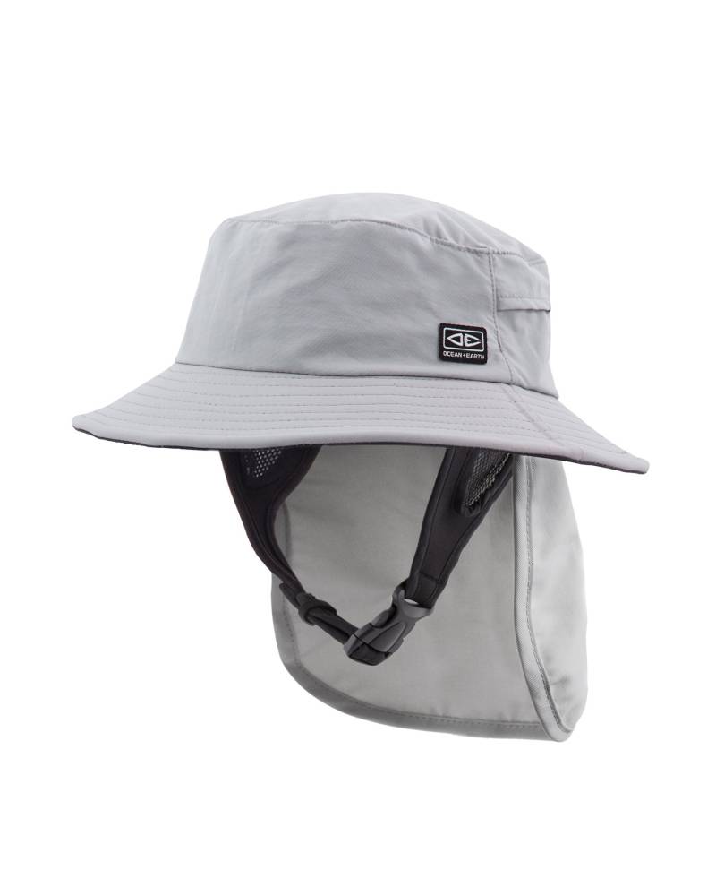Ocean and Earth Indo Stiff Peak Surf Hat - Grey