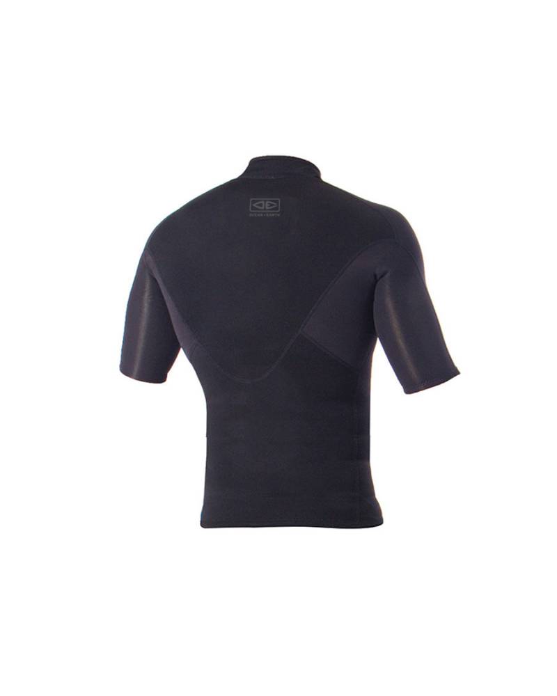 Double Black Short Sleeve Vest - 1.5mm